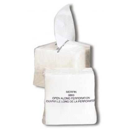 Vicell Airlaid Folded Wipes 13 x 13 Inch 50/Poly Pack