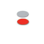Prostripe Dual Colors 1/4" x 150' Silver Metallic/Tomato Red