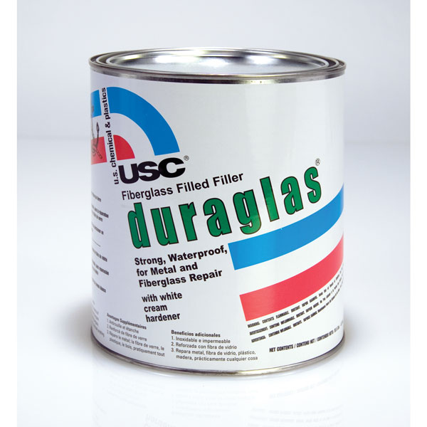 Duraglas Fiberglass Filled Filler 1 Gallon US Chemical & Plastics 24030