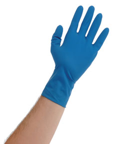 Blue Lightning Latex Gloves Extra-Large
