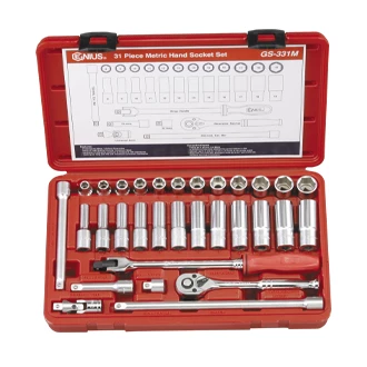 (image for) 31PC 3/8" Dr. Metric Hand Socket Set