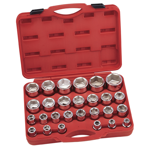 27PC 3/4" Dr. Metric Hand Socket Set