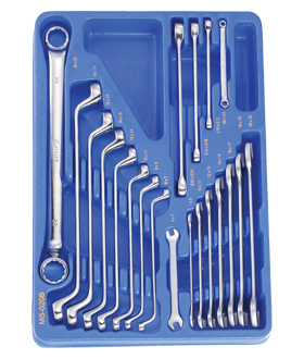 20PC Metric Box End, Open and E-star Wrench Set