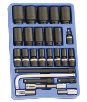 27PC 1/2" Dr. Impact Socket Set