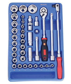 37PC 1/2" Dr. Metric Hand Socket Set