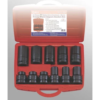 (image for) 11PC #5 Spline Dr. Truck Wheel Impact Socket Set...
