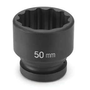 1" Drive x 70mm Standard - 12 Point Impact Socket