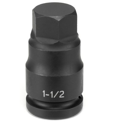 1-1/2" Drive x 1-1/4" Hex Driver Fractional SAE Impact Socket