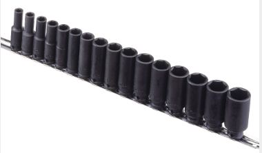 16 Piece 3/8" Drive Metric Deep Impact Socket Set