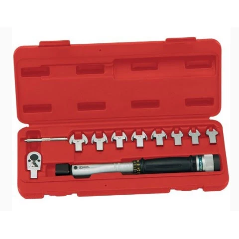 (image for) Torque Handle Set 9x12 with Open End Heads, 50-250 in-lbs 10 Pc