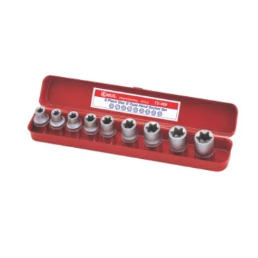 (image for) 1/2 Inch Drive Star E-Type Socket Set 9 Pc