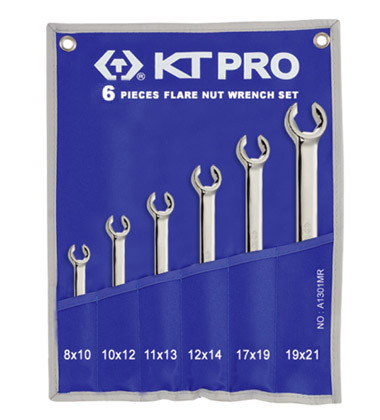 6PC. Flare Nut Wrench Set Metric 6PT