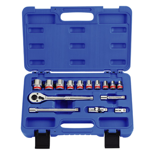 3/8" Drive 15 Piece Socket Set SAE 12 Point