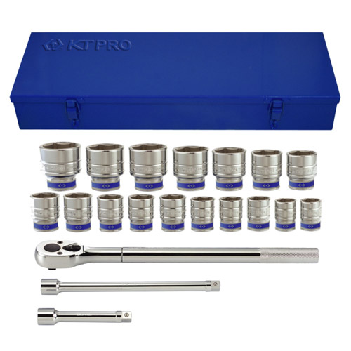 3/4" Drive 20 Piece Socket Set Metric 6 Point