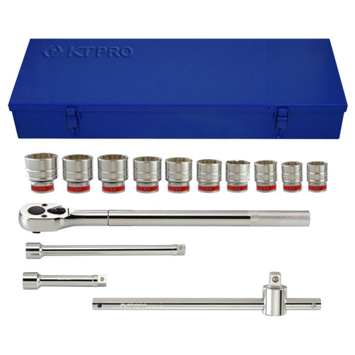 1" Drive 14 Piece Socket Set SAE 12 Point