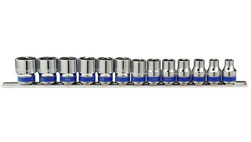 3/8" Drive 13 Piece Socket Set Metric 6 Point