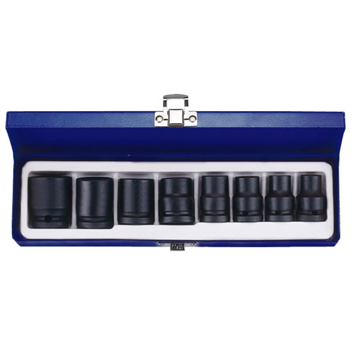 1/2" Drive 8 Piece Impact Socket Set SAE 6 Point