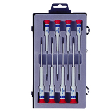 8 Piece Slotted Head Precision Screwdriver Set