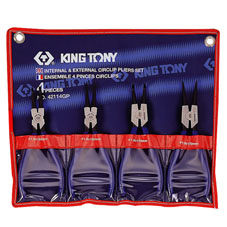 4 Piece Internal & External Circlip Plier Set