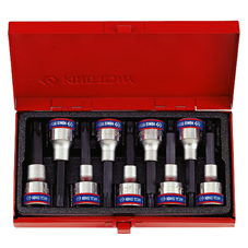 1/2" Drive Torx Head Bit 9 Piece Star Socket Set
