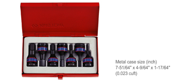 1/2" Drive Impact Bit 7 Piece Socket Set