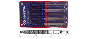 8" Second Cut 5 Piece File w/ Handle
