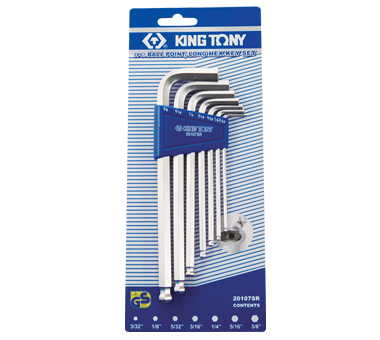 Ball Hex 7 Piece SAE Key Set