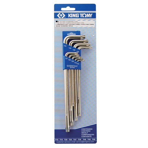 9 Pieces Torx Wrench Set Angle Wrench T10-T50 Extra Long New