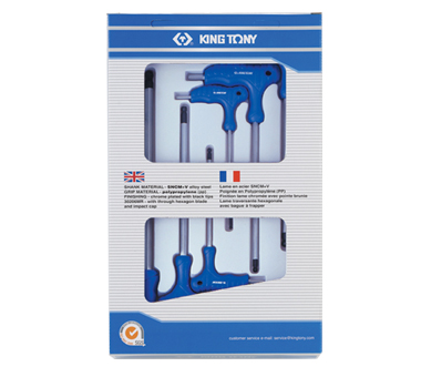 6 Piece L-Type Wrench Set 6 Point