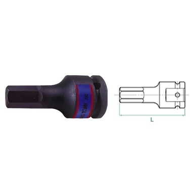 (image for) 3/4" Driver Impact 17mm Hex Bit Socket Metric