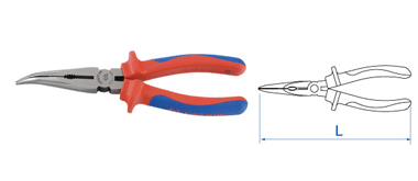 8" Bent Nose Pliers Insulated