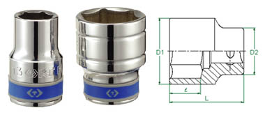 3/4" Drive 56mm Metric Socket 6 Point