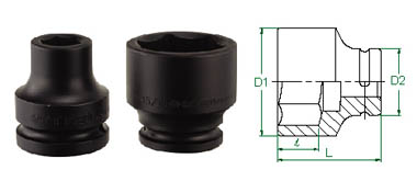 3/4" Drive Impact 58mm Socket Metric 6 Point