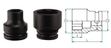 1" Drive Impact 85mm Socket Metric 6 Point