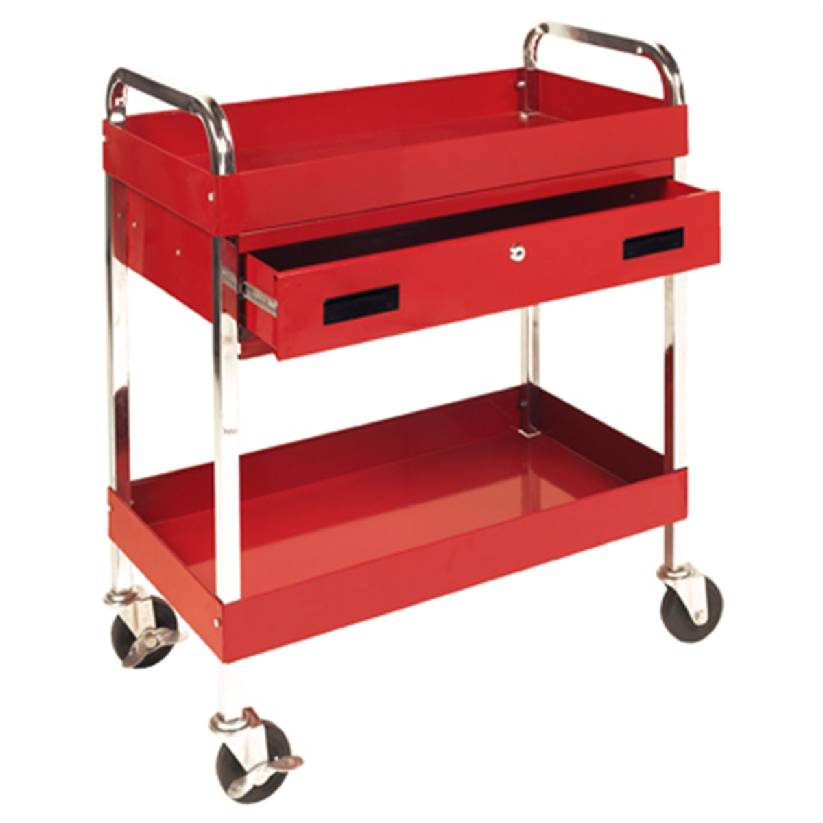 Two Shelf Utility Cart w/Drawer