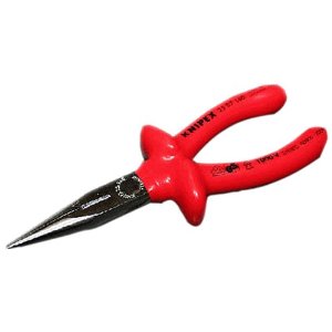 6-1/4" Chain Nose Pliers with Cutter, 1000 Volt Rated