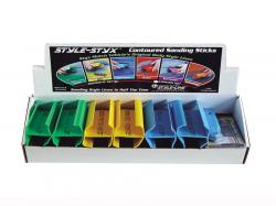STYLE-STYX(TM) Contoured Sanding Sticks - Foriegn Set (5")