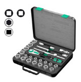 8100 SC 3 Zyklop ratchet set, 1/2" drive, imperial