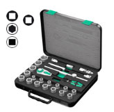 8100 SC 1 Zyklop ratchet set, 1/2" drive, metric