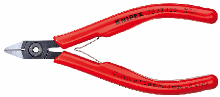 5" Electronics Diag. Cutters w/Small Bevel & Wire Clamp