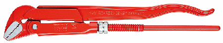 22-1/2" Length Swedish Pattern Pipe Wrench, 45-degree Jaw