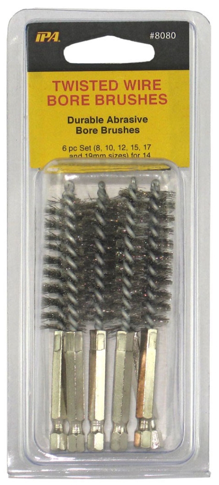 Stainless Steel Bore Brush Set 6 Pc