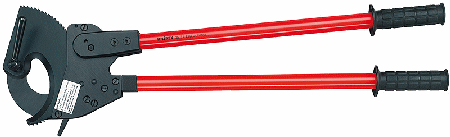 28-1/4" Cable Cutters (Ratchet Action), Plastic Grips