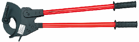 34-1/4" Cable Cutters Ratchet Action, Plastic Grip
