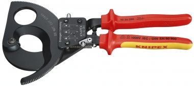 11" 1000V High Voltage Insulated Ratcheting Wire Cable Cutter
