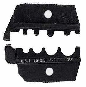 Terminal & Plug Connector Crimping Die - 0.5-10mm, 20-7 AWG