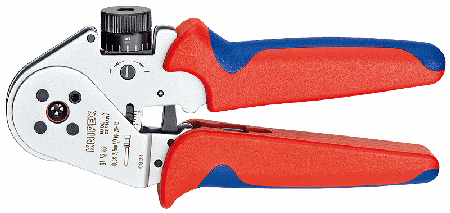 7" 4-Mandrel Turned Contact Crimping Pliers w/Locator & Case