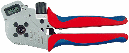 10" Digital 4-Mandrel Crimping Pliers w/Case, 0.14-6.0mm