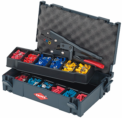 300pc. Crimp Asmt. for Cable Connectors w/Pliers 9700215A
