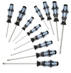 3334/12 Screwdriver Set, Stainless Steel - Slotted, Phillips & S